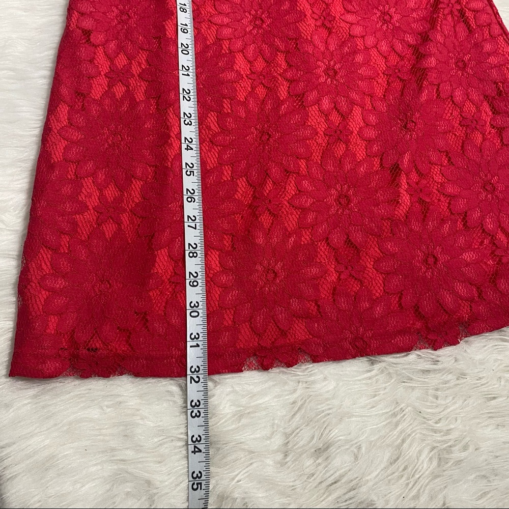 CeCe Berry Pink Floral Lace Shift Dress - Picture 7 of 8